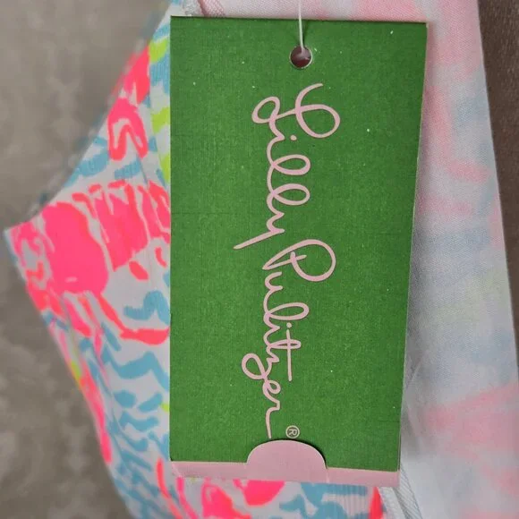 Lilly Pulitzer Size 8 Pearl Shift Dress in Resort White Pop Up Lobstah Roll NWT - Picture 11 of 14